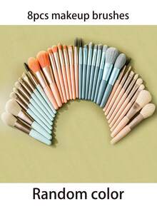 MAANGE 32pcs Professional Facial Makeup Brush Set ,32 Travel Makeup Brushes, Such As Foundation Brushes, Face Brushes, Highlighter Brushes, Powder Brushes, Blush Brushes, Concealer Brushes, Contour Brushes, Nose Shadow Brushes - Multicolor - View 14