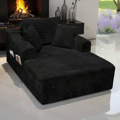 47'' Boneless Cloud Sofa Bed – Deep Seat Cushion No Assembly Required, Modern Fluffy Loveseat Couch For Living Room & Bedroom,For Small Spaces, Apartment, Movie Night