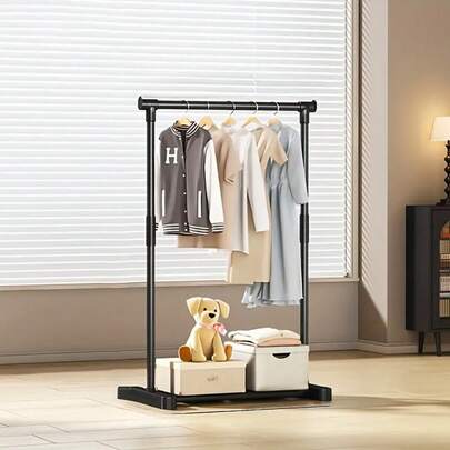 Double-Rod Clothes Rack, Can Hang Clothes, Multifunctional Bedroom Garment Rack