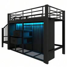 Kids Bed Frames, Headboards & Footboards - Black + Metal + 90cm*200cm - View 11