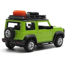 Burago 1:32 铃木吉姆尼改装车模型，组装式压铸合金玩具车，可拆卸越野车，男孩礼物 - 綠色 - 查看 7