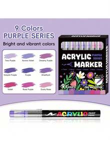Sistema de tinta gratis Flysea de 9 colores/set, 81 colores en varios juegos de colores, nuevo lanzamiento de mejor calidad y mejor sensación de escritura, especialmente para pintores profesionales - Multicolor - Ver 6