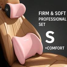 Bộ tựa đầu và hỗ trợ thắt lưng tiện dụng cho xe hơi | Được thiết kế ôm sát đường cong cơ thể, chứa mút xốp mật độ cao | Thiết kế nâng cấp dành cho xe tải, SUV và sedan, lý tưởng cho những chuyến đi dài. - Nhiều màu - Xem 8