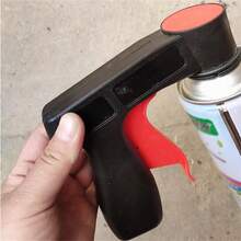 3PCS Spray Can Gun Pistol Grip Aerosol Paint Bottle Trigger Handle Universal Plastic - Black - View 8