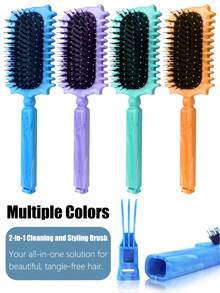 This Curly Hair Styling Wet Brush Features Soft Bristles That Effectively Detangle Curly Hair And Reduce Pulling, Helping To Keep Curls In Place. The Round Brush Design Makes It Suitable For Both Men And Women.