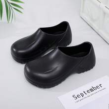Giày làm việc nhẹ thời trang, chống trượt, chống thấm nước, đế EVA mềm mại cho nhà bếp (Size nhỏ) - màu đen - Xem 3