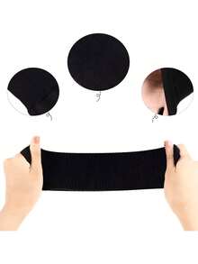 2 Pairs Of High Elasticity Breathable Wrist Guards, Enlarged Size 28cm * 6.5cm Pressure Yoga Arm Sleeves, 1 Pair Of Black Or 1 Pair Of Skin Tone Optional, Lightweight Restraint Arm Sleeves, Elbow Sleeves, Pressure Ice Sleeves, Fitness Sweat Absorbing, Anti Sprain Wrist Guards Summer - Multicolor - View 5