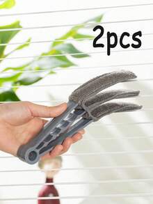 Reusable Window Blind Cleaner With Handled Removable Washable Dust Brush Scratch-Free Windshield Cleaner Tool Household Crevice Wizard Air Conditioner Vent Cleaning Brush For Blinds Blinds Curtains Glass Cleaning Office Back-To-School Home Kitchen Essential Accessories