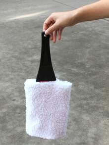 Waterproof And Warm Car Ice Scraper Gloves With Winter Soft Velvet Lining And Snow Removal Gloves With Built-In Ice Scraper For Car Windows And Windshield Defrosting