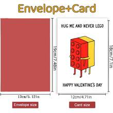 创意情人节贺卡，适合拥抱，永不分离情人节创意告白祝福卡，情侣情人节礼物，感谢卡（含信封），贺卡，祝福卡，空白卡片 - 套裝 - 查看 9