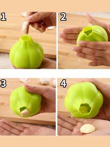 1 Piece Creative Design Silicone Garlic Peeler, Soft Garlic Peeler, Practical Kitchen Tool, Garlic Separator For Cooking, Outdoor Cooking, Ideal Christmas Gift - Multicolor - View 10
