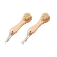 3pcs Natural Bristle Wooden Handle Manual Face Cleansing Brush, Dry Brushing Face Scrub Brush, Facial Care Brush, Easy To Hang And Store, Practical And Ideal Gift For Friends And Family - Multicolor - View 8