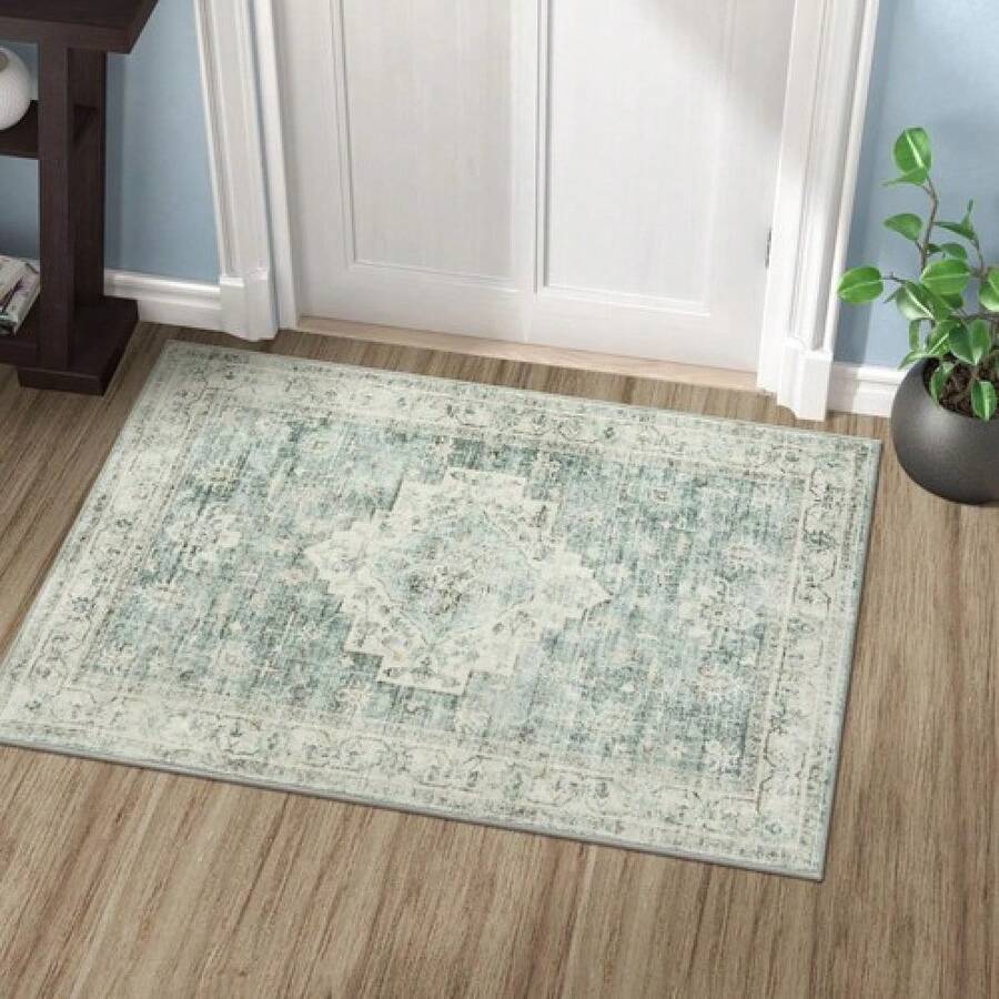 (1/2/3pc)Washable Rug 2x3 Kitchen Mats For Floor Entryway, Non Slip Front Door Mat For... - 彩色 - 查看 1