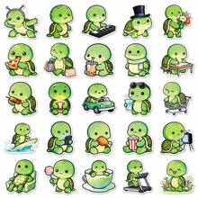 50pcs/Pack Retro Aesthetic Turtle Meme Stickers, Reusable Decorative Stickers With Inspirational Quotes, Vibrant Colors, Asymmetrical Shapes, Suitable For Water Bottles, Laptops, Skateboards, Notebooks, Scrapbooks And Party Supplies | Graffiti Style | Stickers, Fun Stickers - Multicolor - View 4