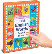 English Learning Talking Book For Kids 300+ Words Interactive Audio Sound Books For Toddlers Interactive Talking Musical Books For Kids Baby Toddler Sound Book Early Learning Educational Musical Toy For Kids 2 3 4 5 6 Years Old - Red - View 7
