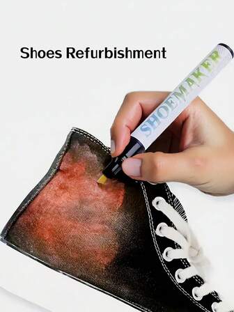 1/2/3 piezas Bolígrafos convenientes para reparar zapatos, antioxidantes y resistentes al agua, restaurador de color negro/blanco para zapatos y parche reparador de agujeros, adecuado para el cuidado diario de zapatos preciados, apto para zapatos casuales/zapatillas/planos/zapatos de lona/zapatos deportivos