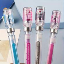 1/3/6pcs Vaccine Pen, Neutral Design, Novel Writing Tool, Plastic Material, Black Ink, Smooth Writing, Suitable For Office Signing, Stationery, Gift Pen, Durable Plastic Pen, Ink Pen, School Supplies. - Random Color - View 2
