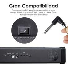 HONGHCL Pedal de Sustain - Pedal de Sostenimiento Universal con Interruptor de Polaridad Parte Inferior de Goma Antideslizante - Pedal Sustain para Teclado Electrónicos - 1 - Ver 6