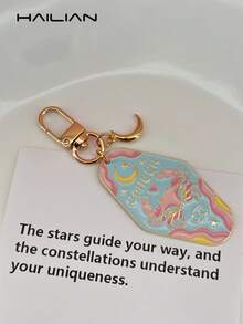 Women's Simple And Elegant Alloy Drip-Painted Twelve Constellation Bag Charm Bag Accessory Suitable For Car Keychains Bag Decorations Student Bags Couple Charms Small Gifts For Best Friends. Key Chain Gifts For Women Stocking Stuffers Teacher Gift Sister Gifts