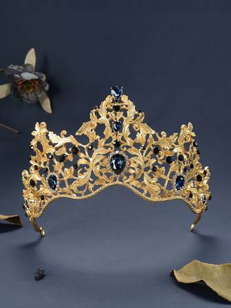 1ชิ้น มงกุฎเจ้าหญิงหรูหราเรียบง่ายระดับไฮเอนด์ โลหะผสมสังกะสีปาร์ตี้แวววาว, เครื่องประดับศีรษะของขวัญสำหรับผู้ใหญ่ในวันเกิด, เทียร่าสำหรับงานแต่งงานของเจ้าสาว, เหมาะสำหรับเครื่องประดับวันวาเลนไทน์ตลอดทั้งปี