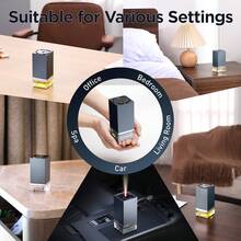 Waterless Diffuser For Essential Oils – 50ml Capacity Nebulizer Aromatherapy Diffuser, Battery Operated Mini Scent Air Machine With 4 Mist Settings Timers For Home,Cars,Office - Blue - View 7