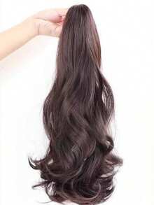 假发马尾辫环绕式长马尾辫，三爪长发高马尾夹，无缝假发夹式自然蓬松逼真马尾辫 HA2784 优雅发夹 女士发爪发夹 冬季发饰 - 加長款 - 查看 13