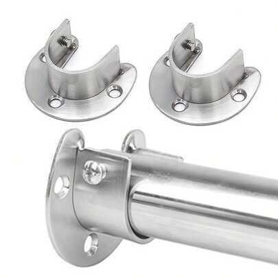 Soporte en forma de U de aleación resistente para barra de armario, adecuado para entusiastas del bricolaje, decoración del hogar y organización de armarios