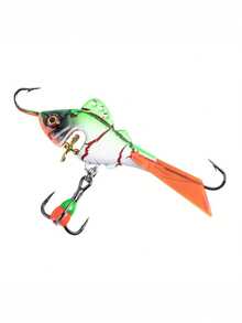 GOTURE 1PC Ice Fishing Bait With Vivid And Realistic Swimming Bait. Winter Ice Fishing Hook. Ice Fishing Bait. Ice Fishing Equipment Is Used For Vertical Fishing Hooks And Ice Fishing Tools For Tilapia, Plate Fish, Bigeye Lake Bass, And Bluegill Bass - Multicolor - View 13