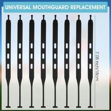 Hecila 8 Pcs Rugby Football Mouth Guard Tether Universal Mouthpiece Strap Only Mouth Guard Tether Replacement Strap For Boxing, Hockey, Basketball, Taekwondo, Sports For Most Mouthguards (Black) - 1 - View 3