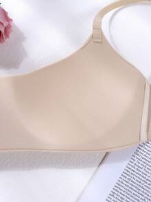 Set de 4 sujetadores inalámbricos sin costuras para adolescentes - Sujetadores diarios cómodos inalámbricos, disponibles en colores neutros y negro, amigables con la piel y ligeros, perfectos para uso diario - Multicolor - Ver 7