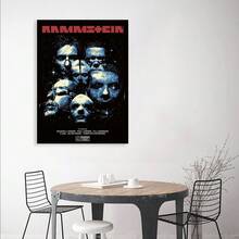 Framed 1pc Rammstein Band Canvas Poster, , , Movie Theme, Art Decor Print, With  For Bars, Clubs, Cafes, Restaurants Wall Art Decor - 框架 - 查看 5