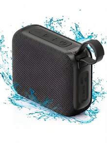 Bocina Portátil Inalámbrica Bluetooth Sonido Estéreo Alta Calidad Batería Recargable USB Tarjeta TF Resistente Compacta Ligera - Negro - Ver 3