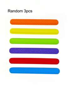 1pc Textured Silicone Bracelet Sensory Toy, Relieves Anxiety, ADHD And Stress, Adult Desktop Wearable Sensory Toy, Travel Airplane Shaped Fidget Toy, Suitable Gift For Men And Women, Holiday Gift - Multicolor - View 8