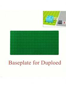 1 件大号珠子积木底板，16*32 点 DIY 大号底板，兼容各大品牌，圣诞节、复活节礼物