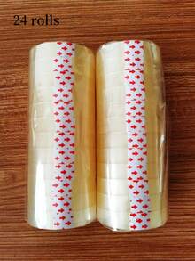 6/12/24/36PC 透明胶带 - 高级透明礼品包装胶带，高品质透明胶带，适用于礼品包装、工艺品、经销商，适合家庭、学校和办公室使用 - 無色 - 查看 10