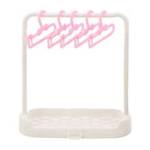 17 厘米拉绳毛绒娃娃收纳衣架，娃娃衣服晾衣架，毛绒娃娃衣架 15/20 厘米娃娃衣服展示架（包括 5 个衣架 + 1 个大架子） - 彩色 - 查看 17