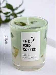 抹茶咖啡香氛蜡烛罐装，家居装饰蜡烛，芳香疗法，适合冥想/瑜伽/放松，男女皆宜的完美礼物，生日/母亲节/父亲节/周年纪念日/感恩节/情人节/婚礼的理想之选