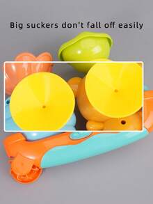 Baby Bath Toy Shower Spinning Toy, Infant Bathtub Water Spray Toy, Toddler Bath Time Spinning Shower Toy, Parent-Child Interactive Fun Toy, Children's Gift, Birthday Gift - Bear Bathroom Boat (with 1 Spoon) - View 4