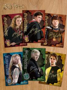 Harry Potter 7張海報「Wanted」系列，經典電影美學周邊電影海報，日報風格，適合DIY相框背景，走廊、臥室、辦公室、客廳牆面裝飾，返校季 - 彩色 - 查看 9