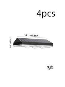 1pc Solar Powered 7-Color Changing Wall Light, Outdoor Waterproof LED Mood Light, Garden Patio Decor Spotlight, Suitable For Yard Landscaping, Balcony Decor, Party Ambiance, Night Lighting And Multi-Color Scene Switching