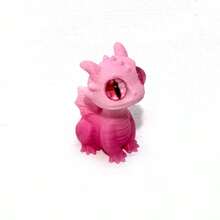 20PCS Cute Mini 3D Printed Dragon - Suitable For Colorful Fantasy Decoration Of Homes, Offices, And Cars, Birthday,Eye Style Shipped Randomly