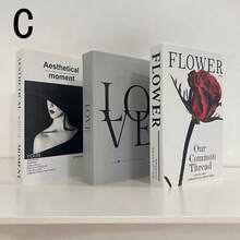 3pcs Foldable Decorative Fake Books, Paper Material, Suitable For Home, Living Room, Coffee Table, Modern Decor, Stackable Display, Hotel, Gift, Minimalist Nordic Style Decorative Books, Coffee Shop, Showroom Tabletop Prop - Multicolor - View 16