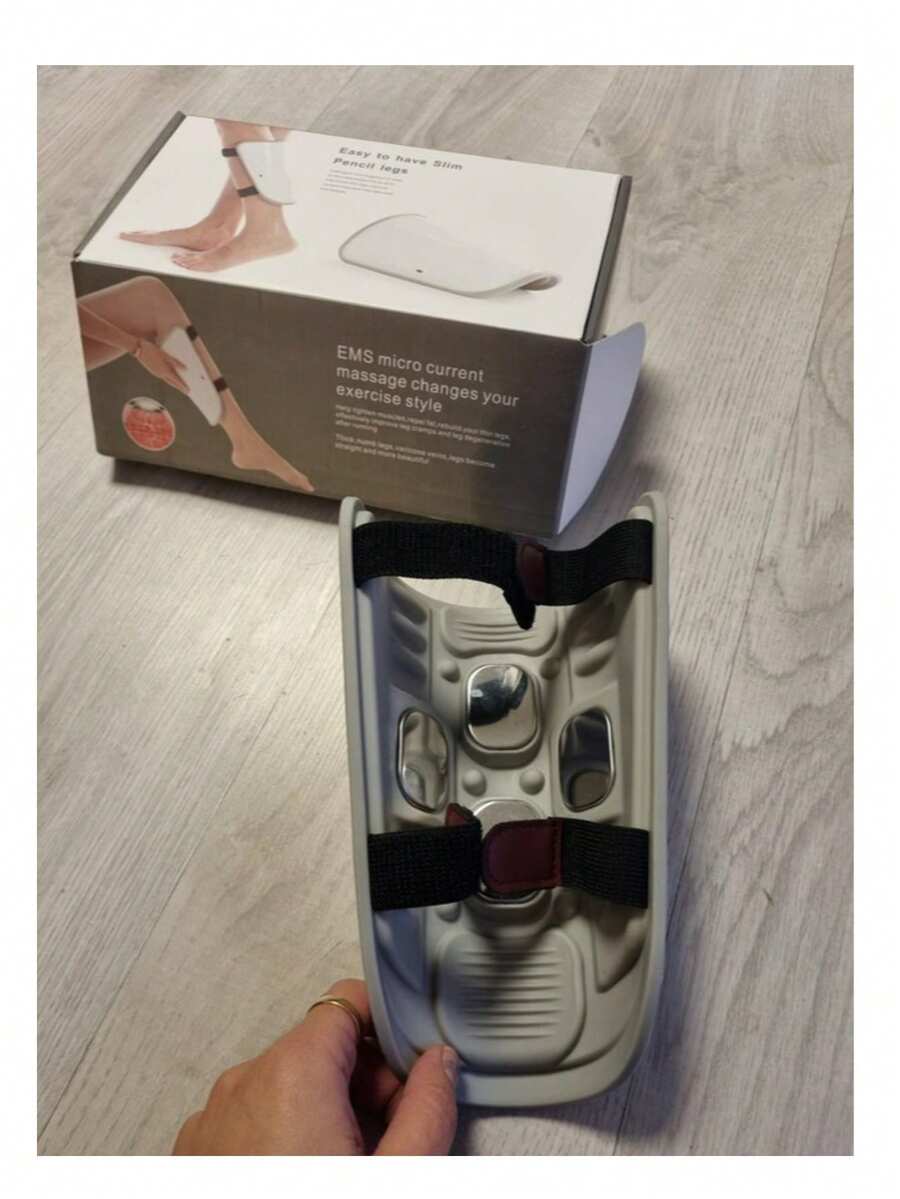 "Electroestimulador muscular portátil para piernas" - Blanco - Ver 1