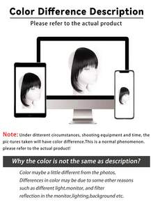 طقم باروكة اصطناعية مع غرة، بديل شعر للنساء، يغطي الشعر الأبيض، ناعم وطبيعي، باروكة متدرجة ناعمة للجبهة، بطراز كرتوني حلو وبارد، مشابك شعر، دبابيس شعر، مشابك شعر