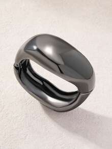 1set Gold Color Luxurious Snake Wave Minimalist Smooth Bangle Bracelet, Suitable For Work, Party, Banquet, Ball, Birthday, Street Style, INS Blogger, Holiday, Bar Wear - Gold Suit - View 38