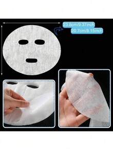 100片装护肤纱布面膜，藻类软面膜粉美容纱布垫 - 彩色 - 查看 6