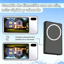 Monitor Selfie para Vlog  Calidad de Cámara Trasera  Kit de Video para Redes Sociales  Accesorio para Creadores de Contenido  Para iOS y Android Portátil para Viajes - Negro - Ver 4