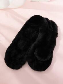 1pc Women's Classic Faux Fur Scarf With 3 Pompoms, Warm And Cute For Autumn/Winter