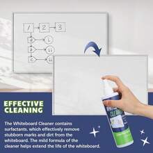 12 Pack Whiteboard Cleaner Spray Bottle 8.5oz Dry Erase Board Surface Cleaner White Board Cleaning Spray Removes Stubborn Marks From Chalkboard,12