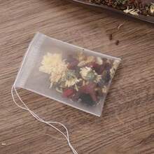 100pcs,Empty Nylon Tea Bags Mesh Tea Infuser Bag Herb Spice Strainer Bags With String,Nylon Disposable Tea Bags For Loose Leaf Tea,Coffee, Spice, Herbs, Drawstring Empty Tea Infuser - Multicolor - View 8